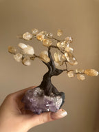 Citrine and Amethyst Tree - Small