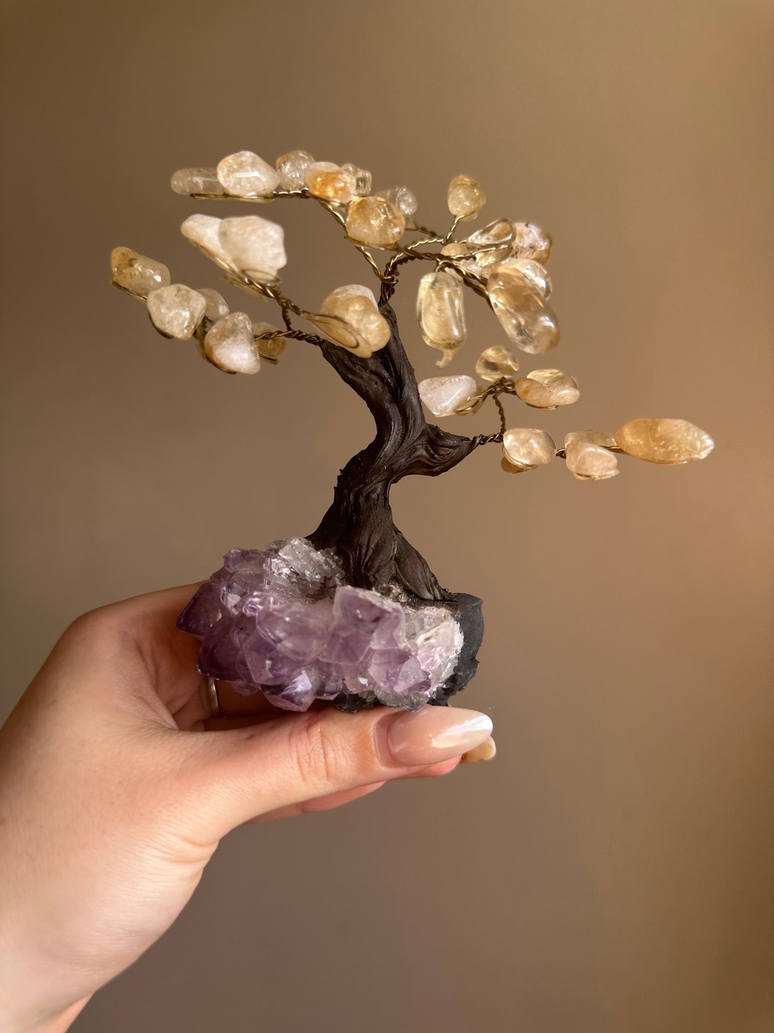Citrine and Amethyst Tree - Small