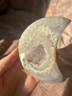 Brazilian Druzy Agate Moon