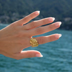 Gold Textured Ring