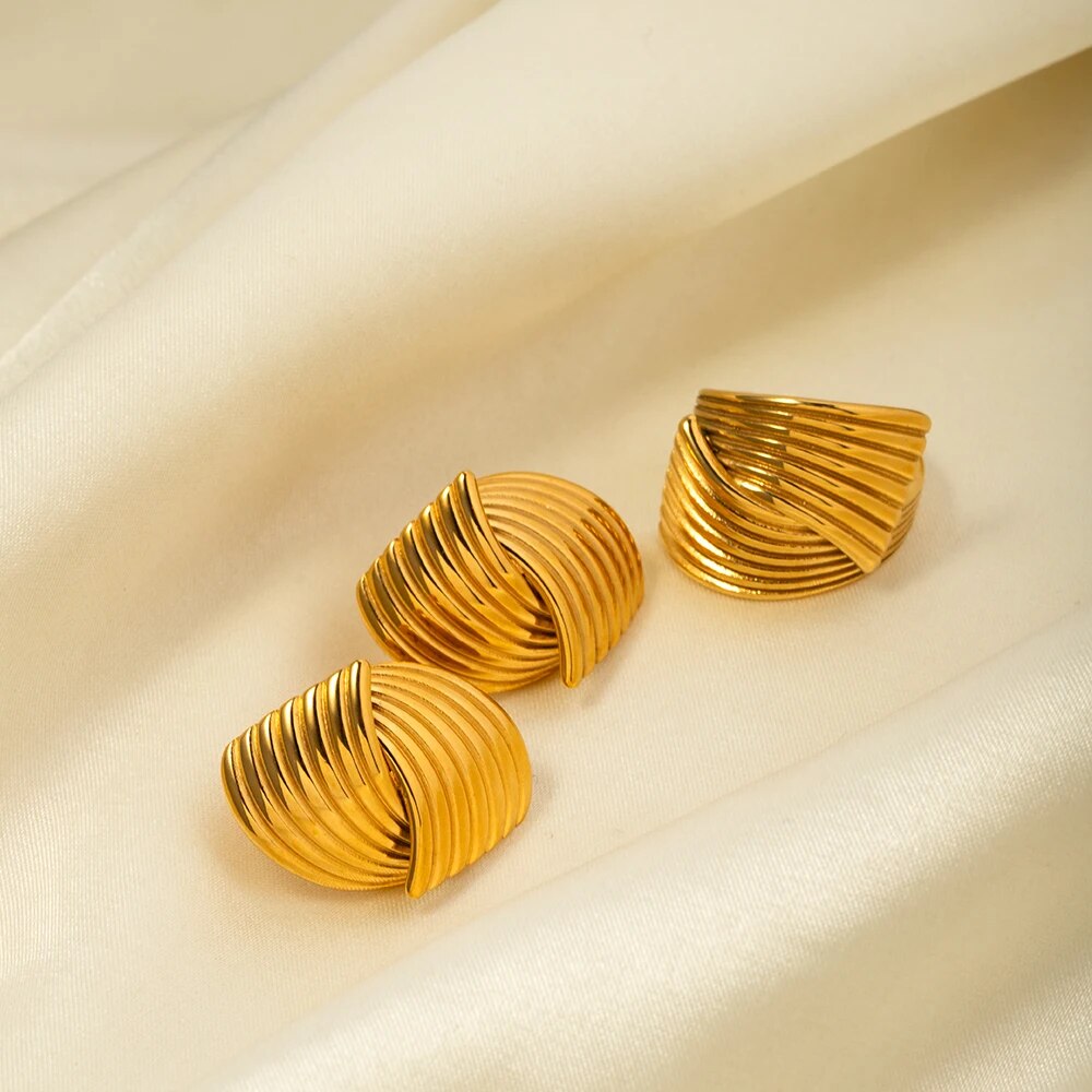 Gold Textured Ring