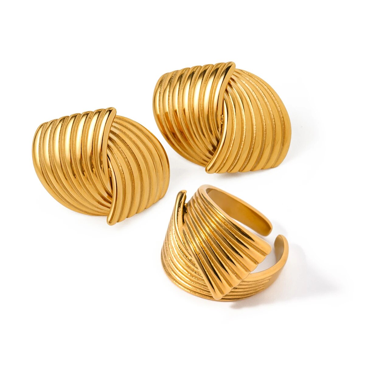Gold Textured Ring